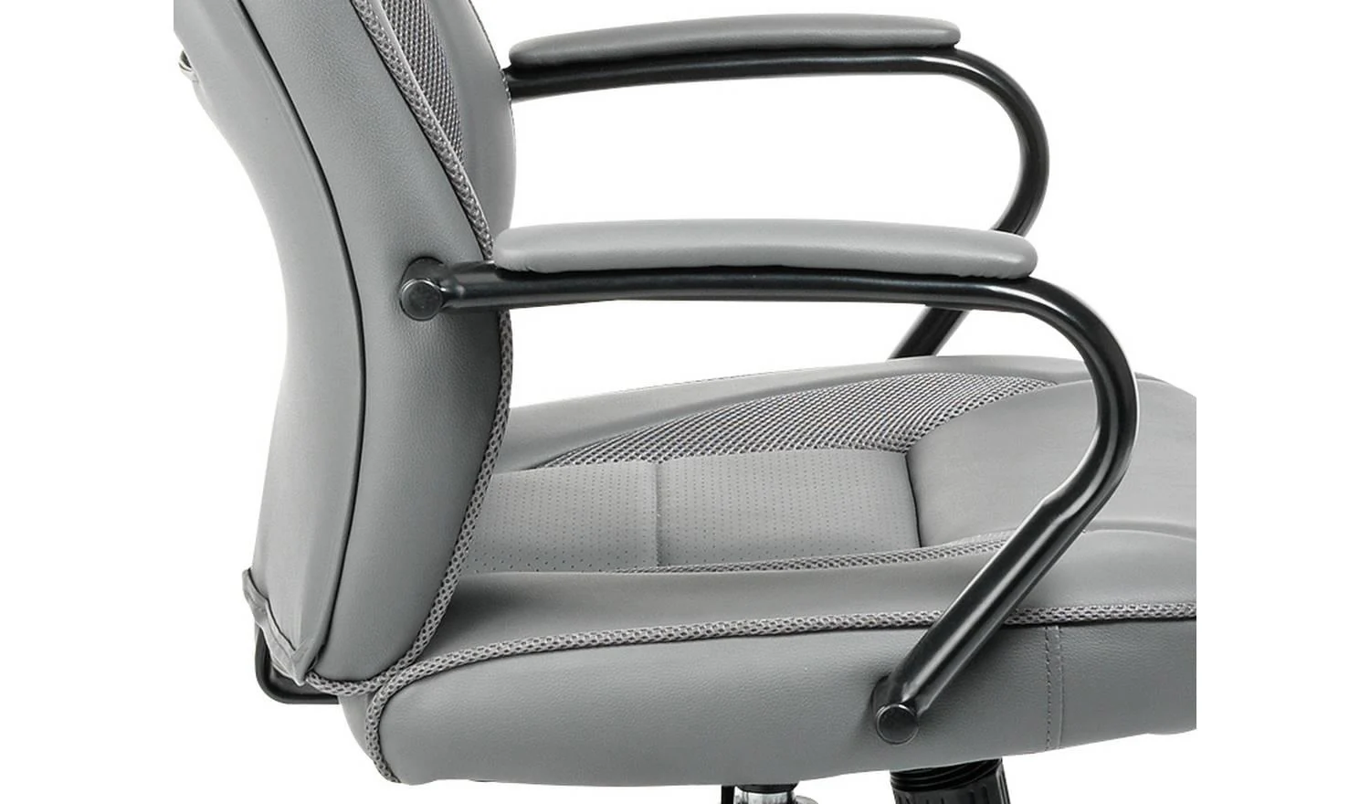 Faux Leather Gaming Chair Grey For PC Gaming Comfortable UK - Image 9
