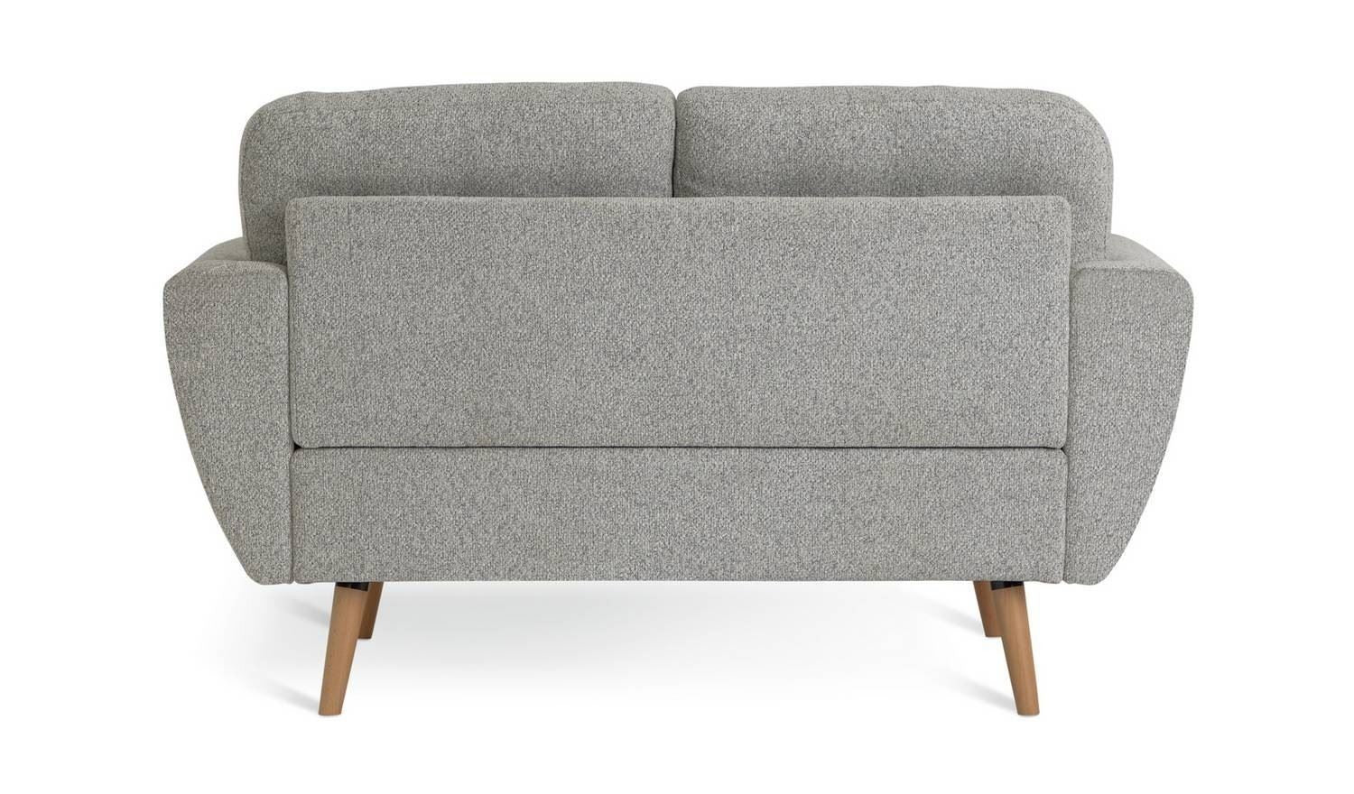 Finney Fabric 2 Seater Sofa in a Box Grey Modern Living Room Furniture - Image 5