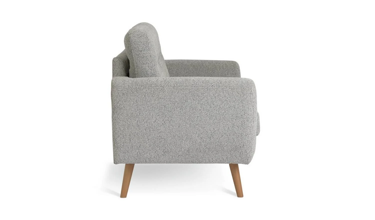 Finney Fabric 2 Seater Sofa in a Box Grey Modern Living Room Furniture - Image 6