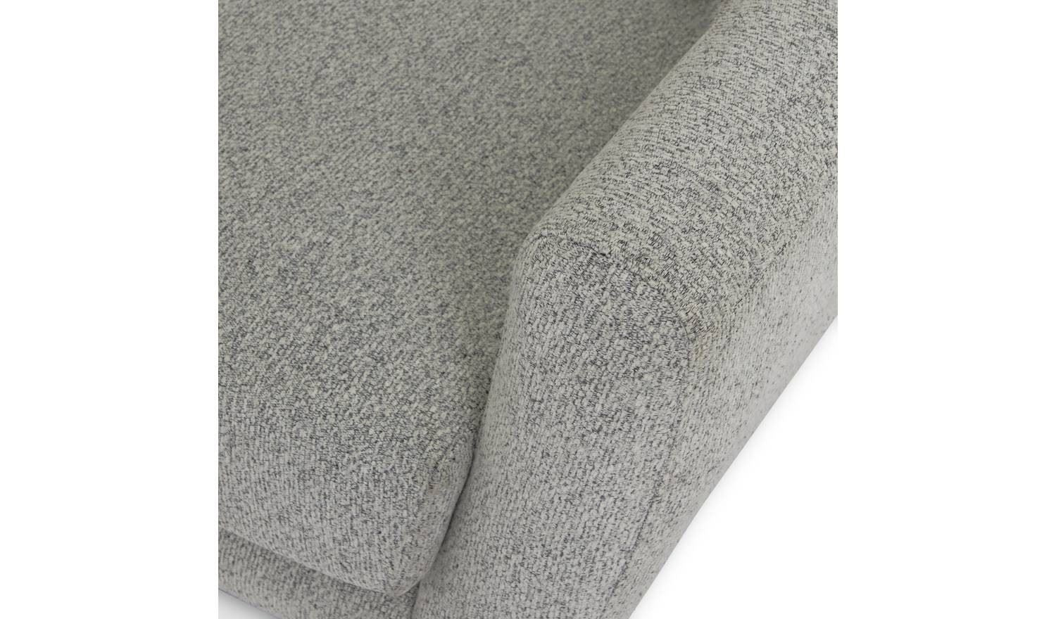 Finney Fabric 2 Seater Sofa in a Box Grey Modern Living Room Furniture - Image 7