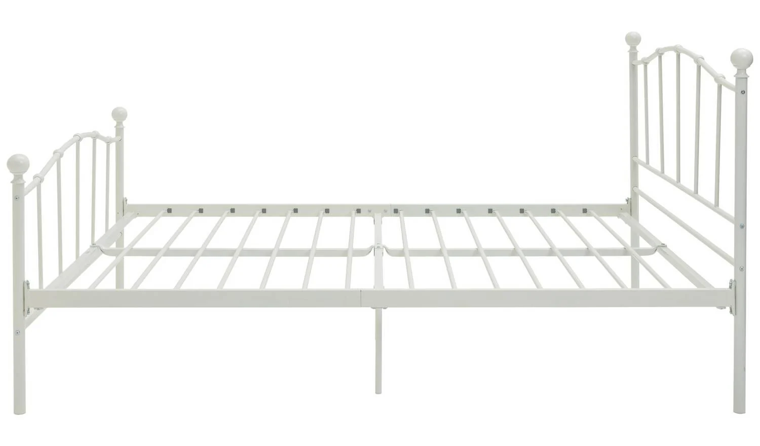 Fleur Double Metal Bed Frame White Easy Assembly Fast Delivery UK - Image 3