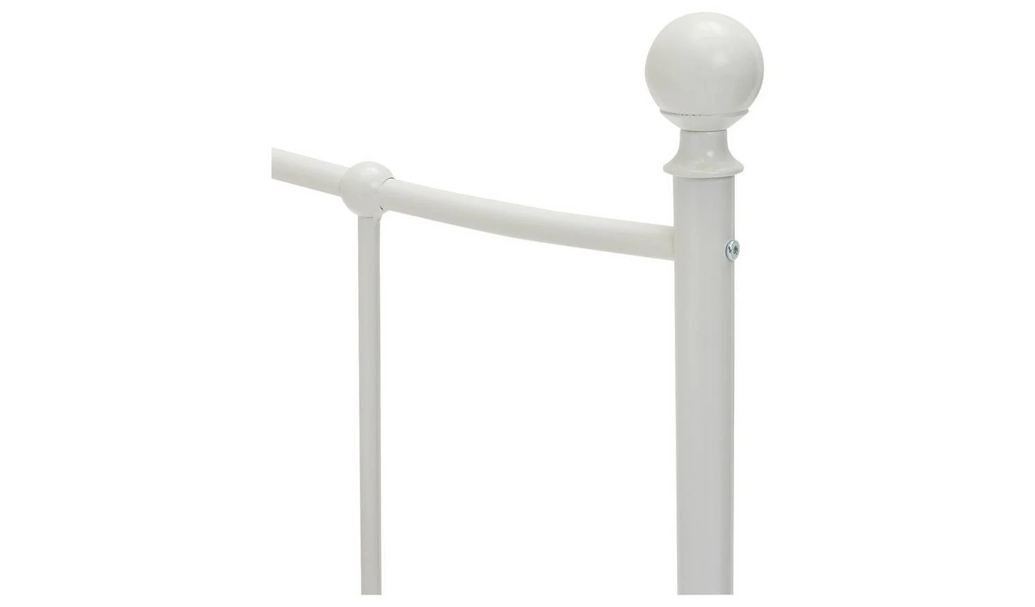 Fleur Double Metal Bed Frame White Easy Assembly Fast Delivery UK - Image 7