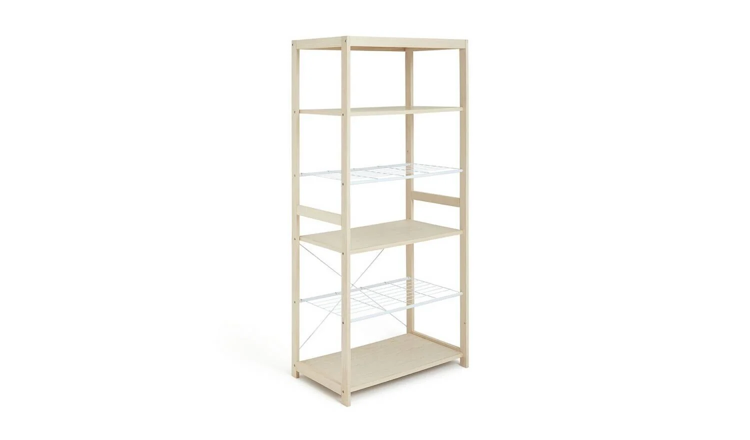 Flicka Open 5 Shelf Wardrobe - Pine - Image 4