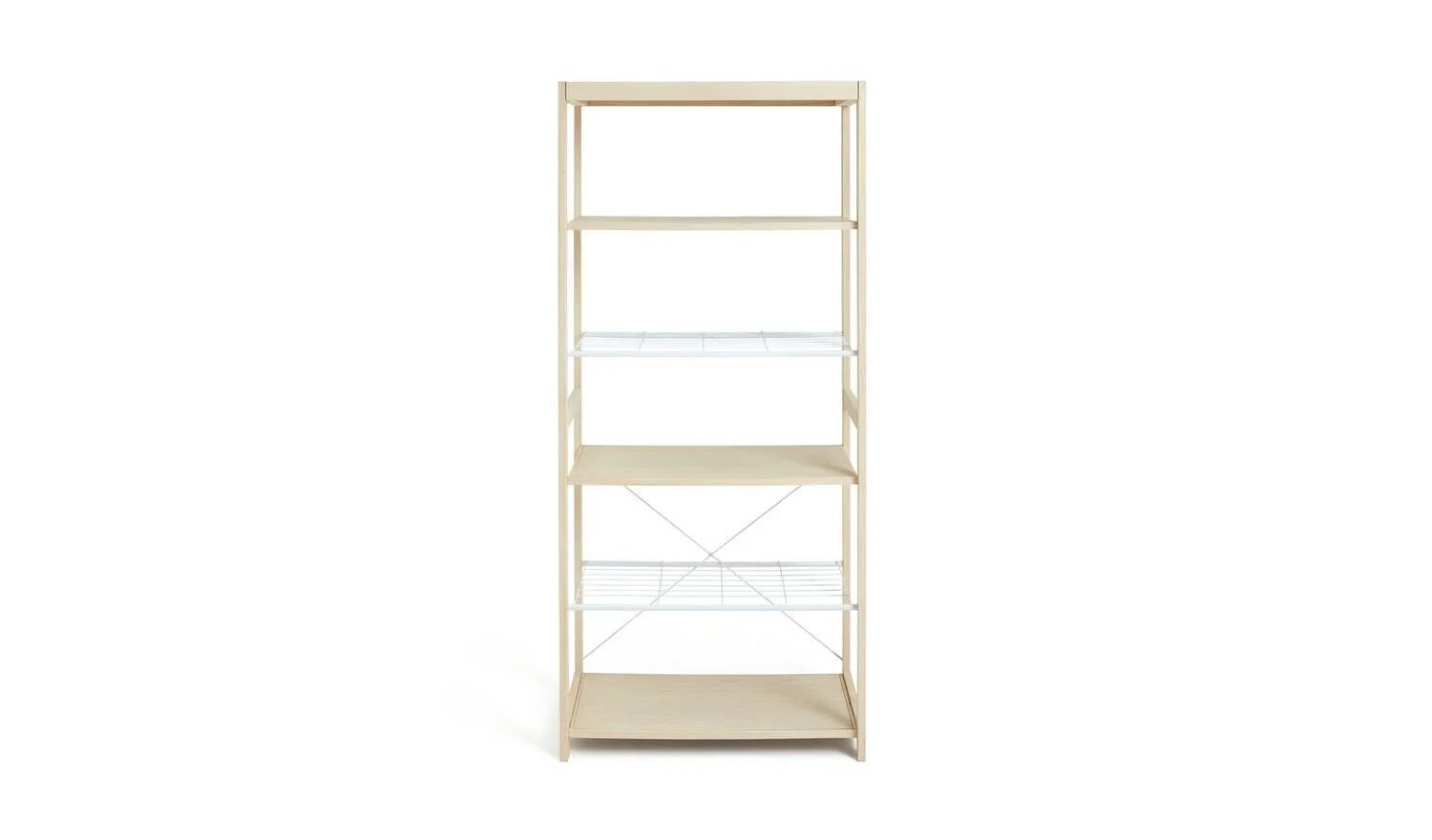 Flicka Open 5 Shelf Wardrobe - Pine - Image 5