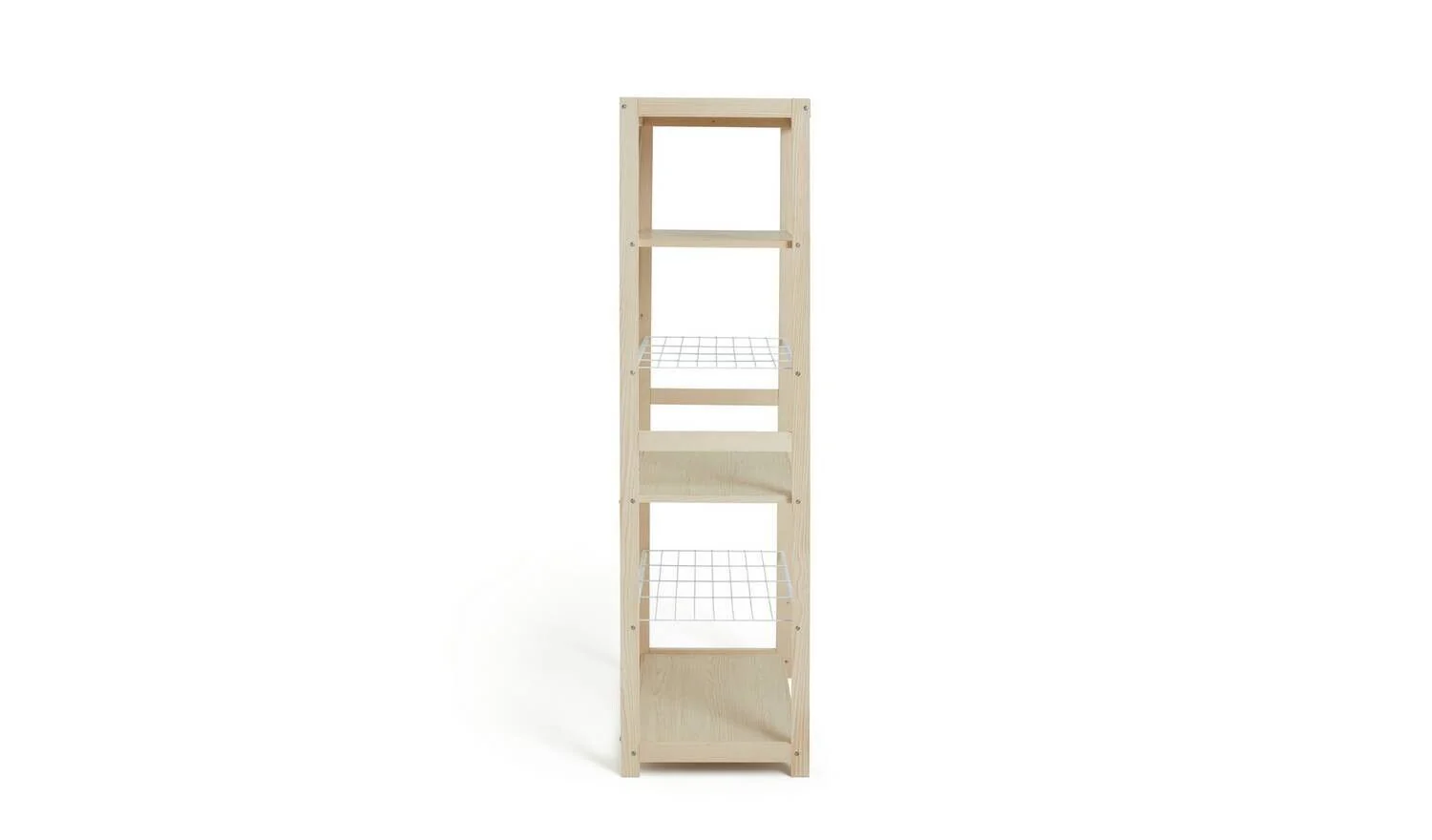 Flicka Open 5 Shelf Wardrobe - Pine - Image 6