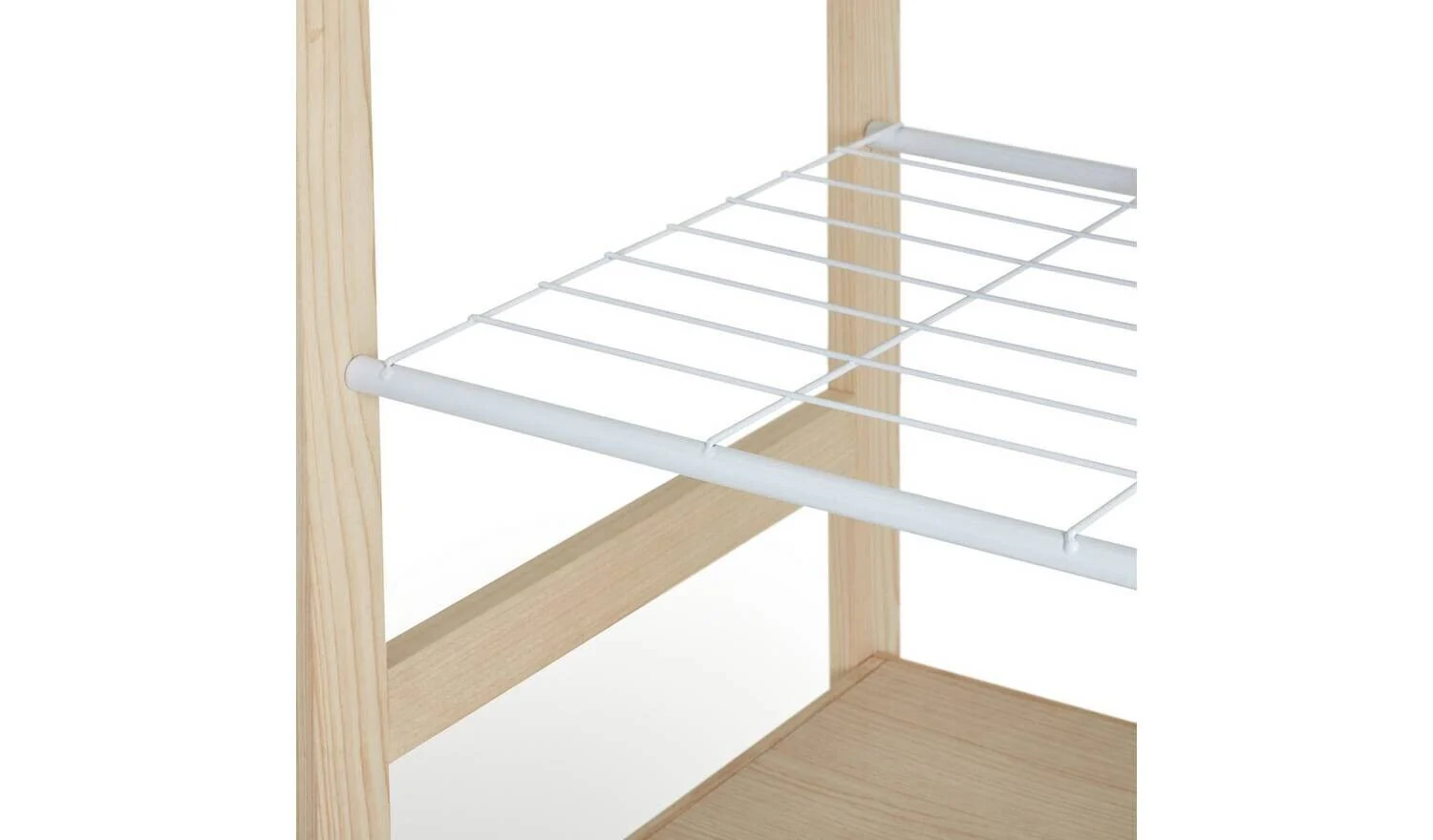 Flicka Open 5 Shelf Wardrobe - Pine - Image 7