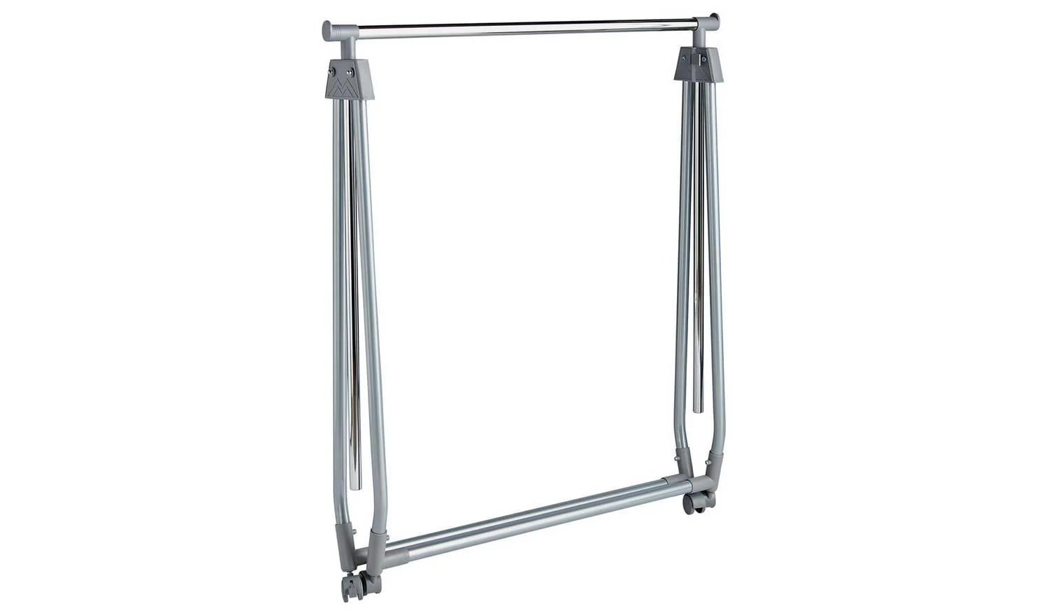 Foldable Clothes Rail Chrome Portable Garment Rack Wardrobe Storage - Image 5