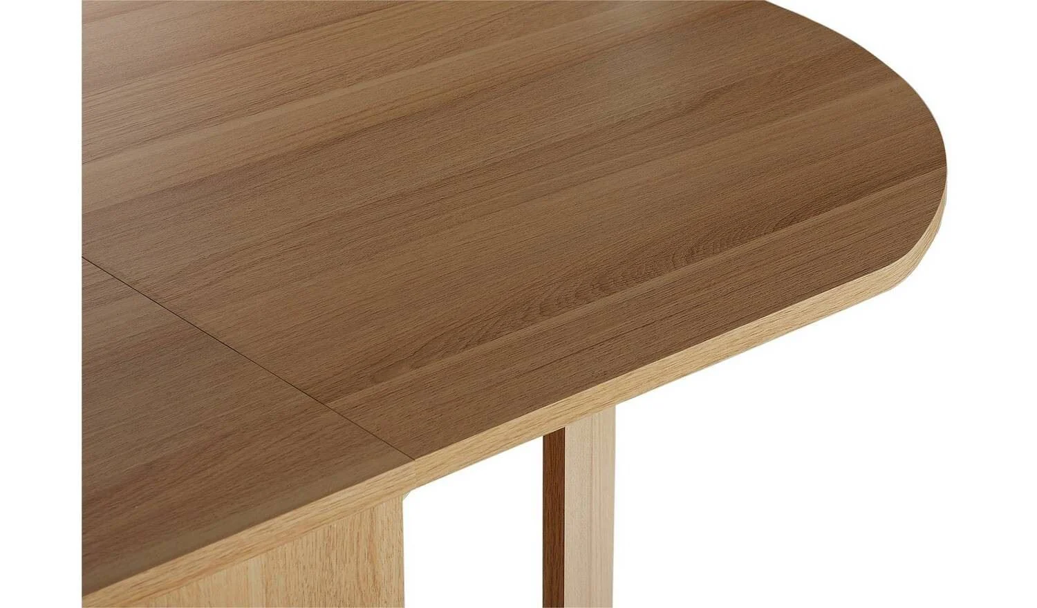 Folding 4 - 6 Seater Table Light Oak Effect Extending Design UK - Image 4