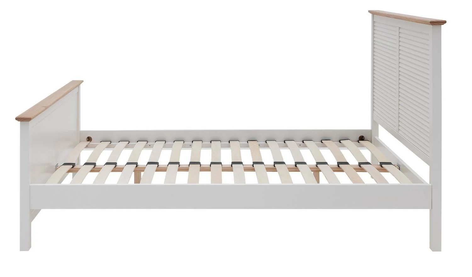 Foxlands Kingsize Bed Frame Two Tone Sturdy and Elegant Bedroom Furniture - Image 2