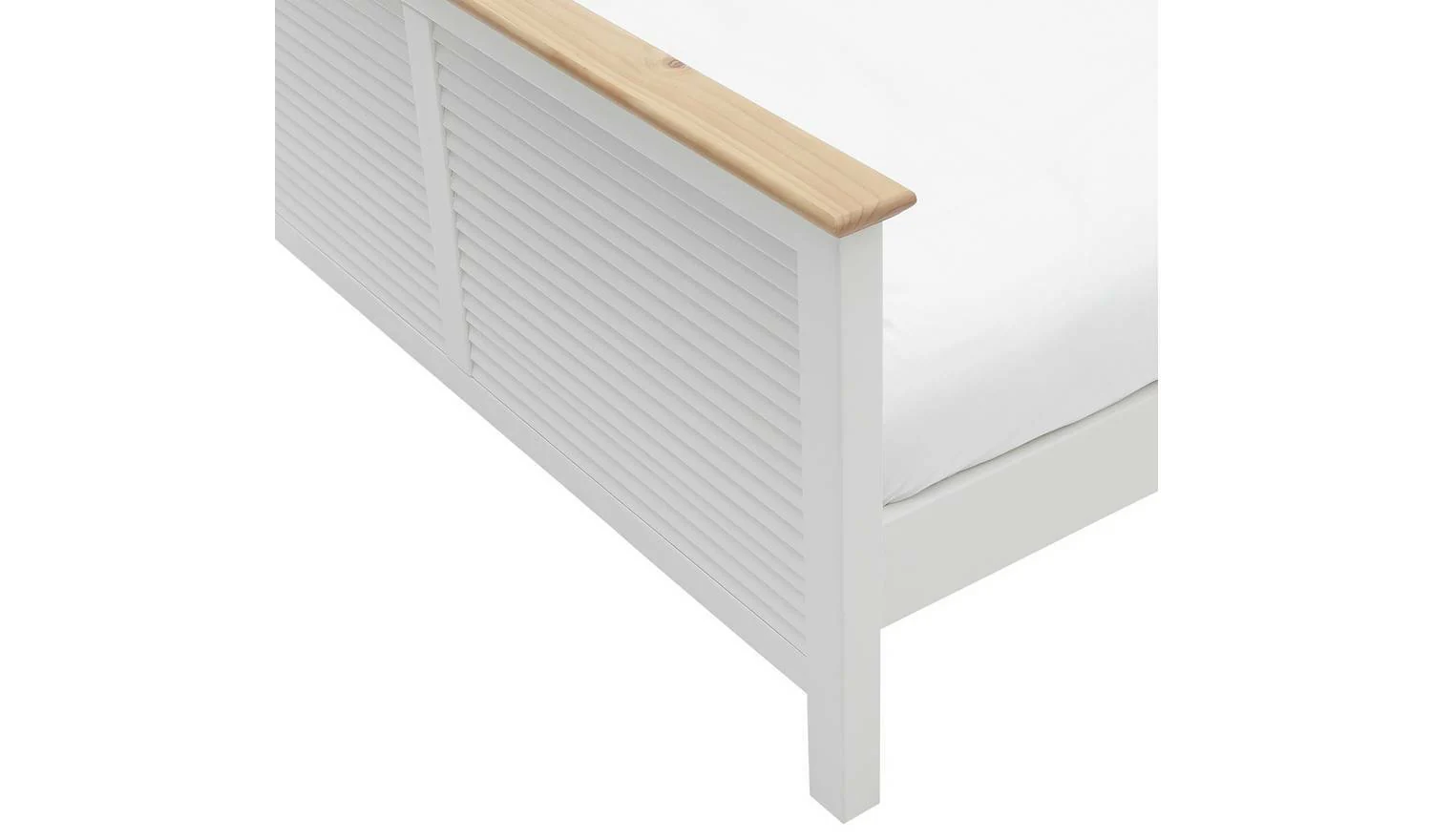 Foxlands Kingsize Bed Frame Two Tone Sturdy and Elegant Bedroom Furniture - Image 7