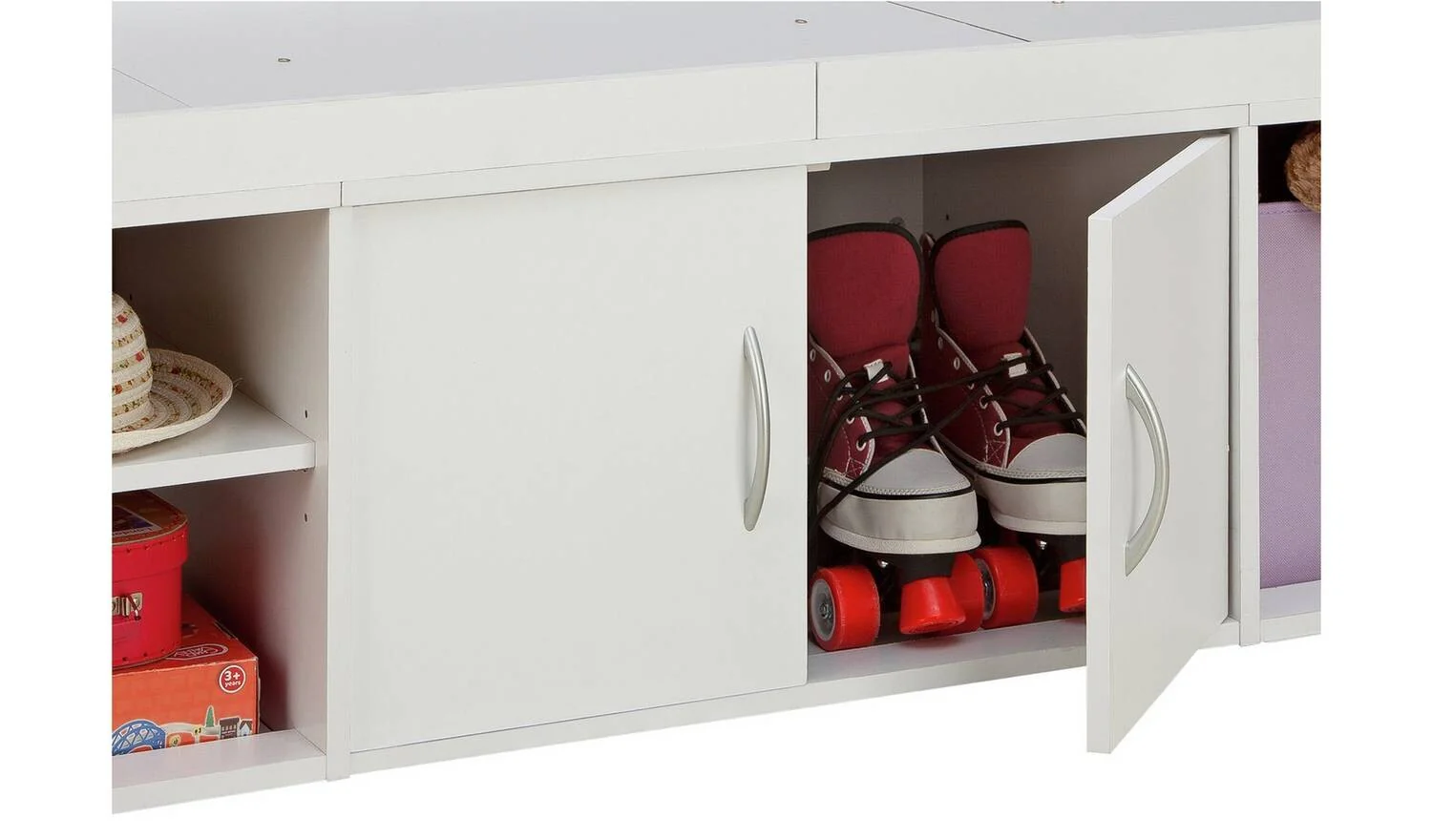 Freddie Storage Cabin Bed White Kids Childrens Bedroom Furniture - Image 6