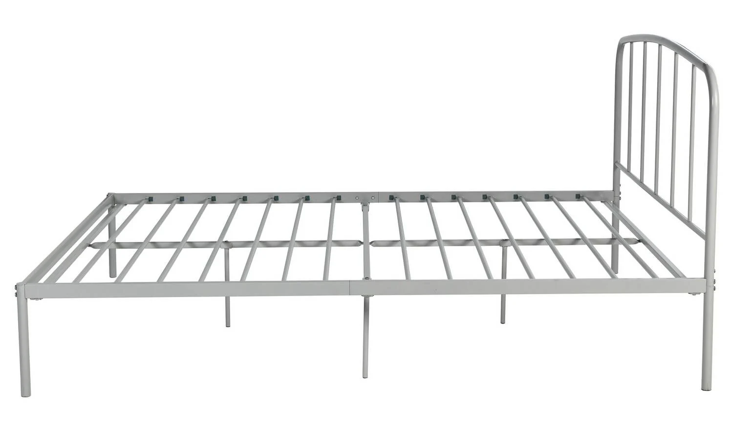 Freja Double Metal Bed Frame Silver Durable Construction Long Lasting - Image 4