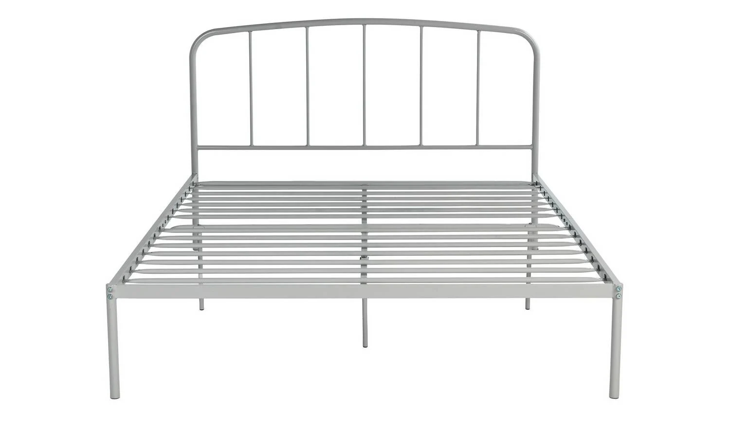 Freja Double Metal Bed Frame Silver Durable Construction Long Lasting - Image 5