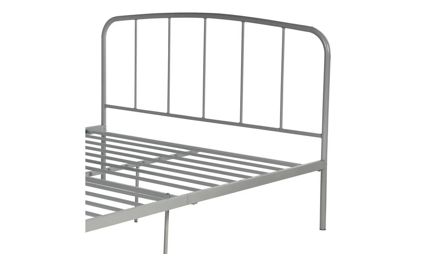 Freja Double Metal Bed Frame Silver Durable Construction Long Lasting - Image 6