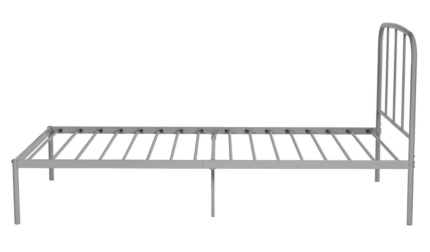 Freja Single Metal Bed Frame Silver Durable Construction Long Lasting - Image 4