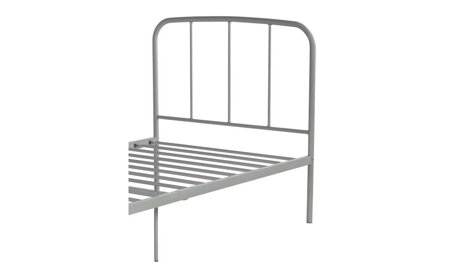 Freja Single Metal Bed Frame Silver Durable Construction Long Lasting - Image 6