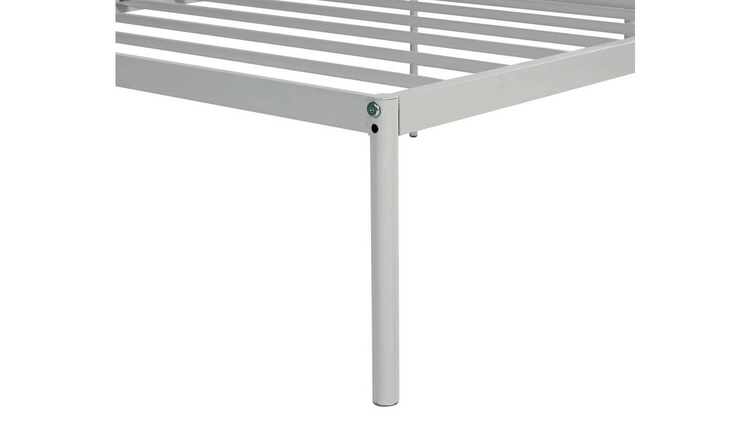 Freja Single Metal Bed Frame Silver Durable Construction Long Lasting - Image 8