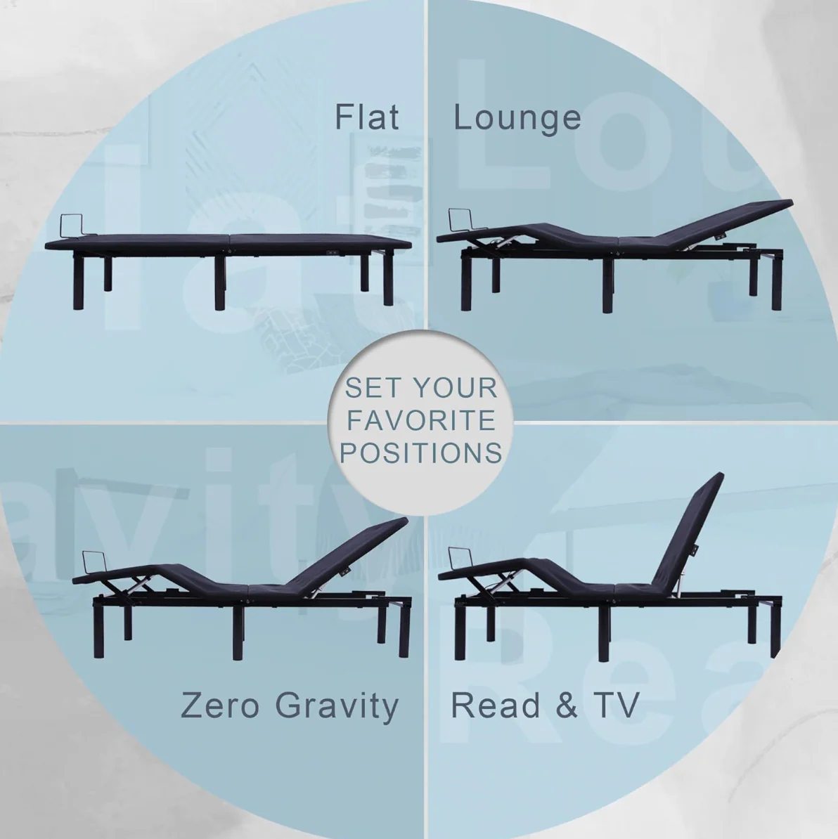 Fromann Adjustable Twin XL Bed Base Frame with Wireless Remote,USB Ports - Image 4