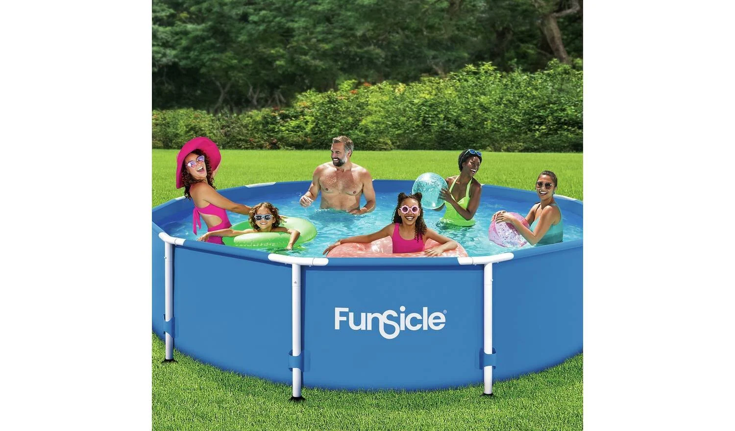 Funsicle 12ft Round Paddling Pool 6950L Quick Easy Setup Summer - Image 3