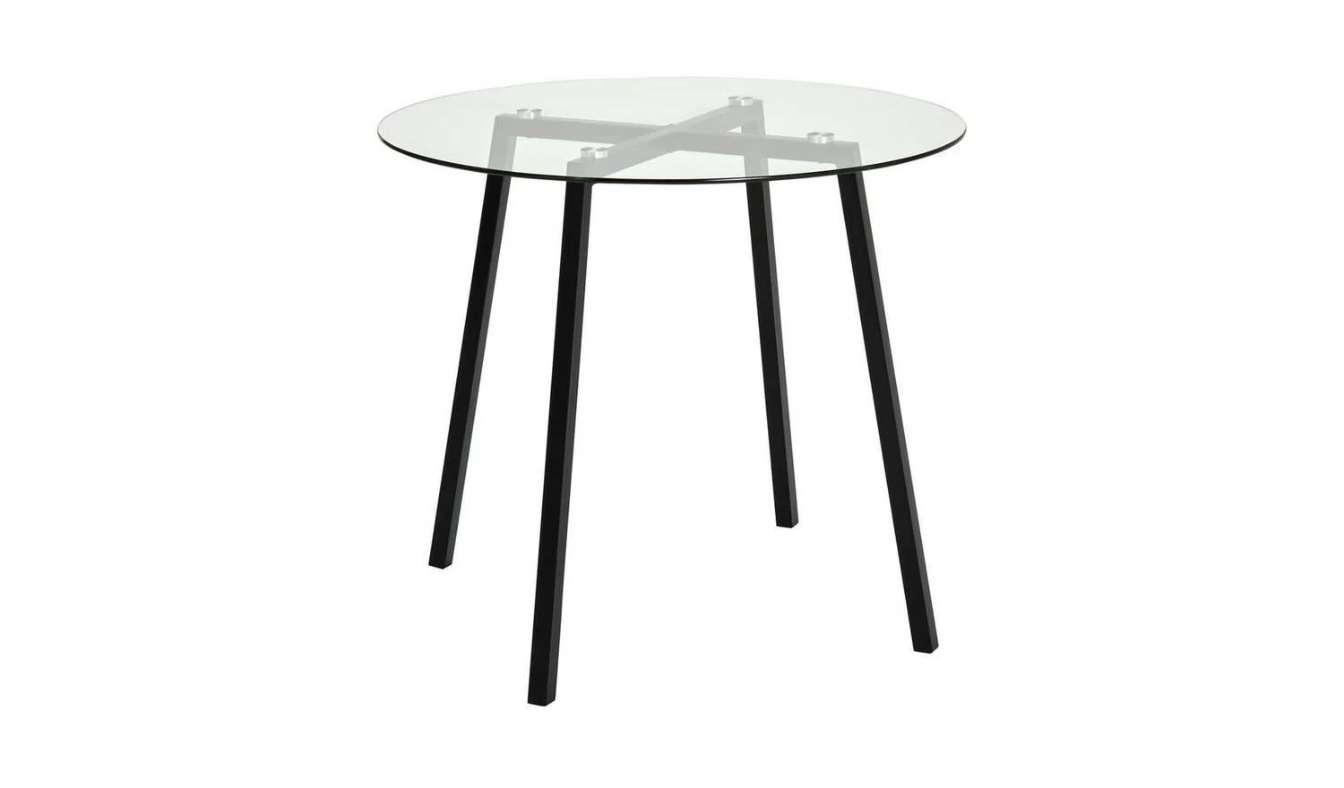 Fyra Black Dining Table & 4 Black Chairs Elegant Kitchen Furniture Set - Image 6