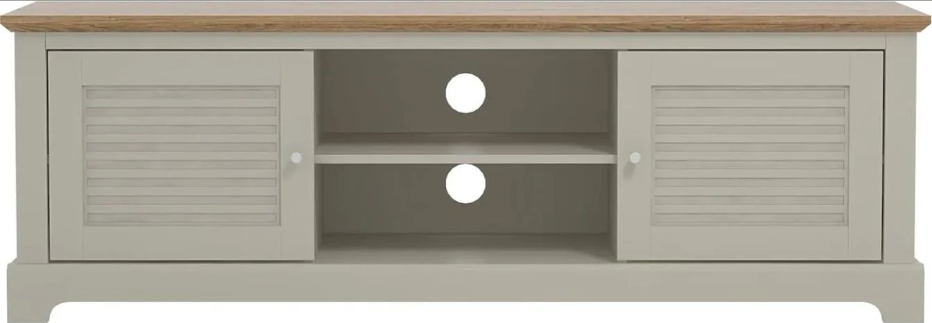 Galano Milan Wide TV Stand 150cm Light Grey Oak For Living Room - Image 2