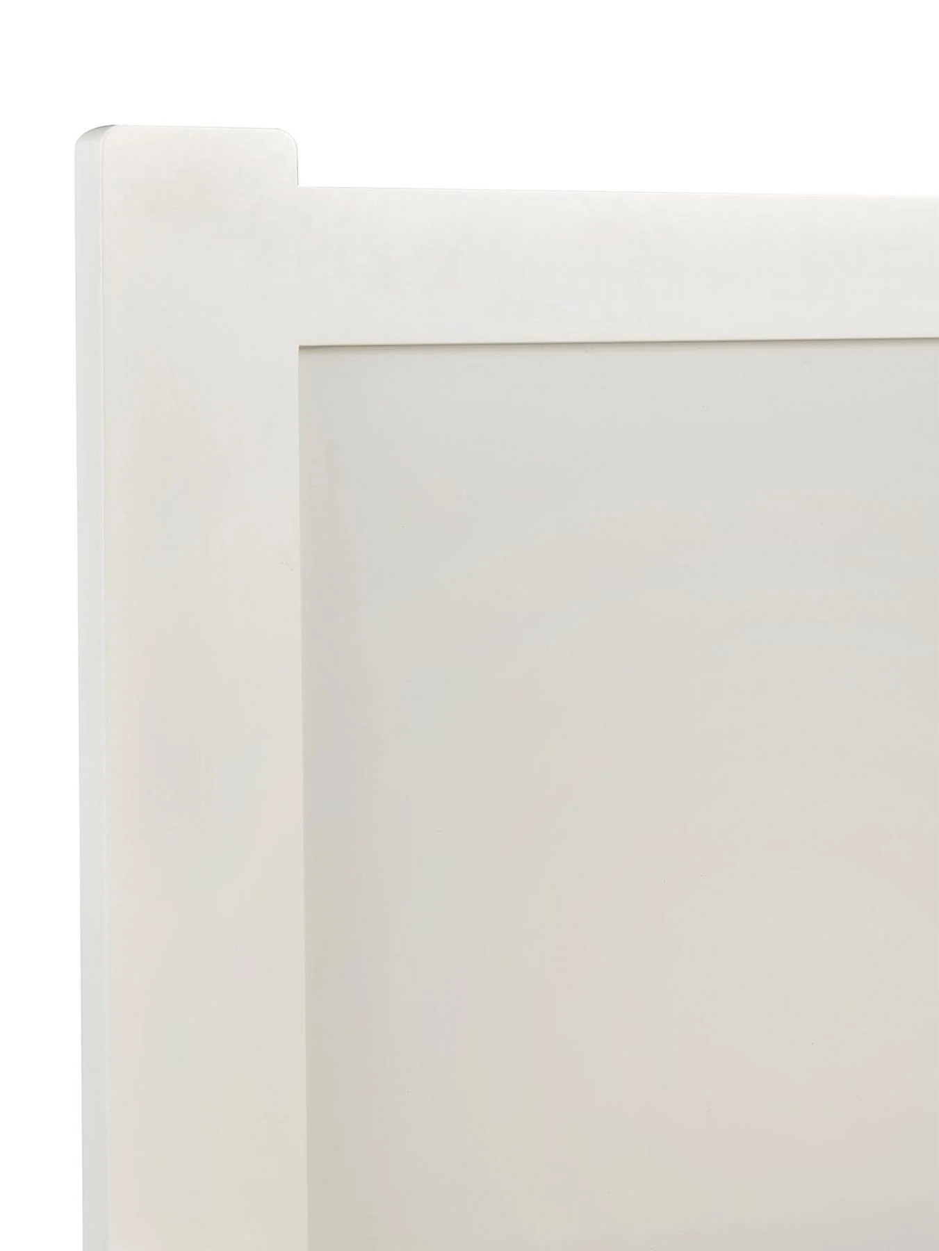 Geneva King Bed Frame White with Storage Drawers & Open Shelves - Image 3