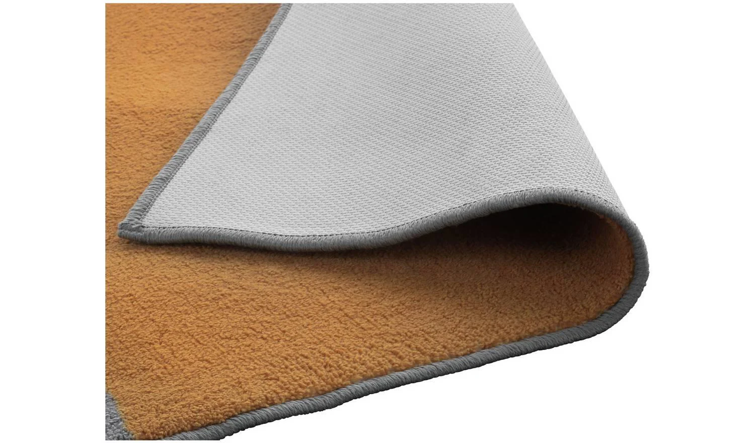 Geometric Block Mustard Cut Pile Rug 160x230cm Living Room Bedroom - Image 4