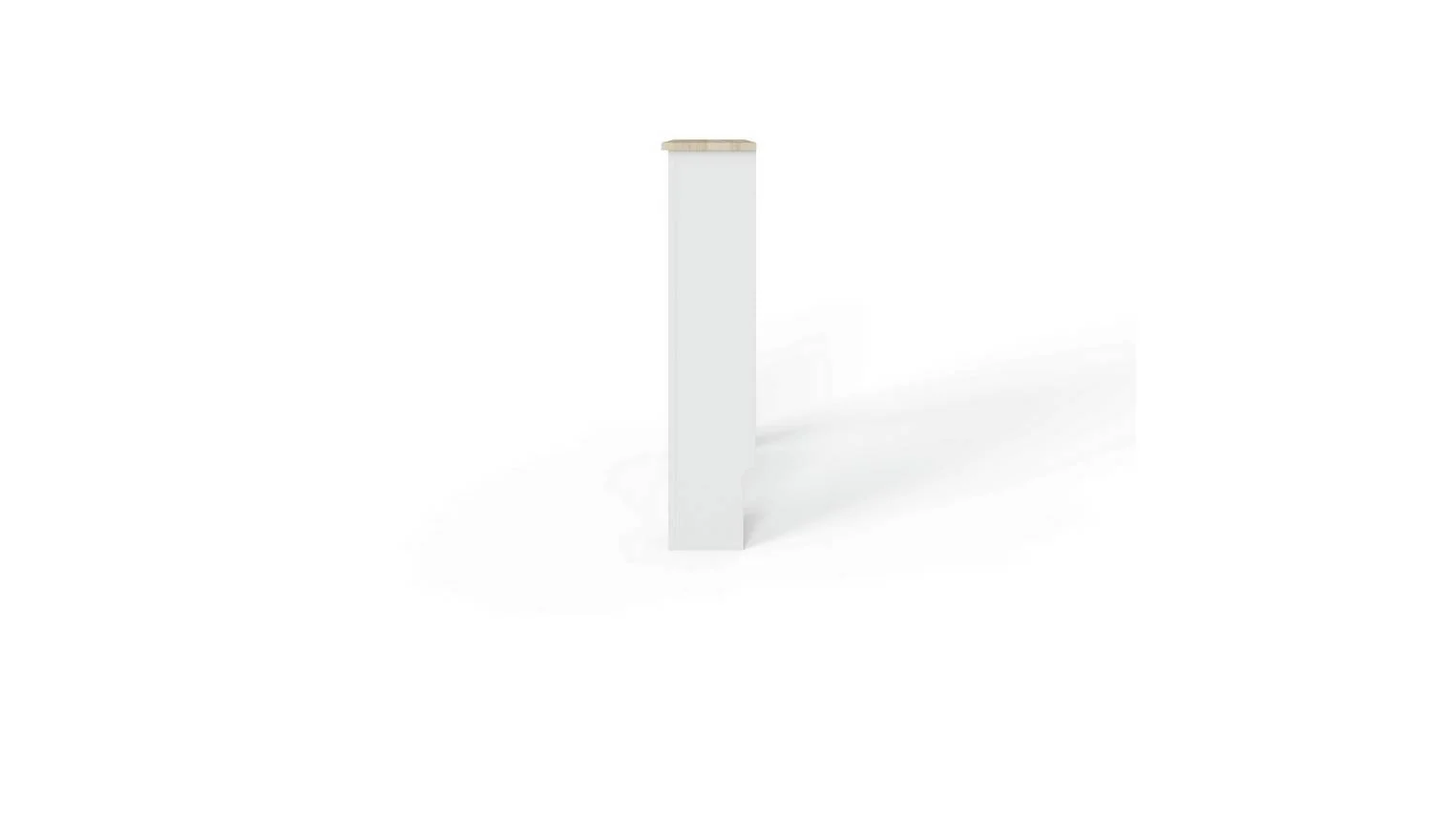 GFW Longslow Small Radiator Cover White & Oak Easy Assembly UK - Image 4
