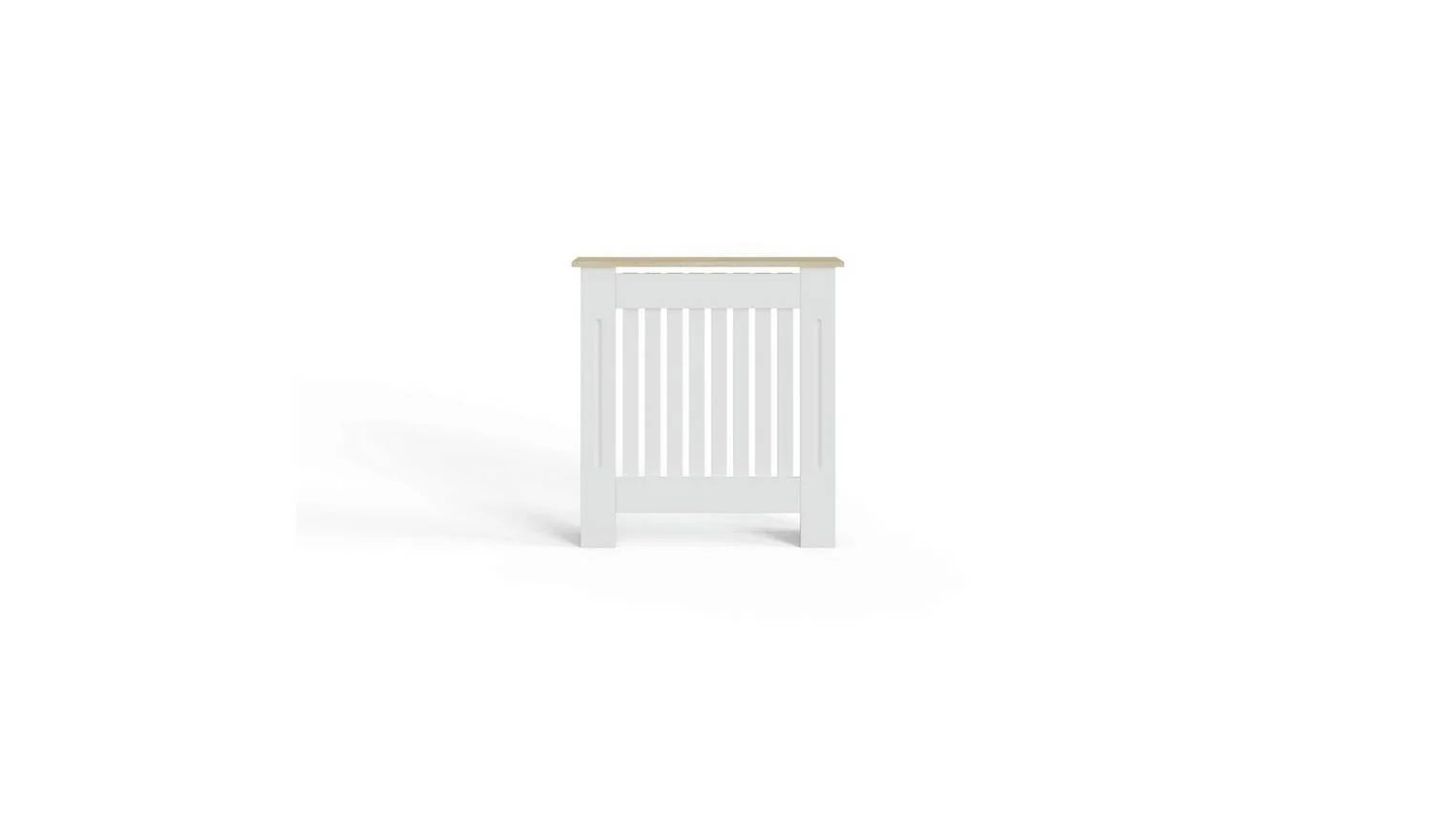 GFW Longslow Small Radiator Cover White & Oak Easy Assembly UK - Image 5