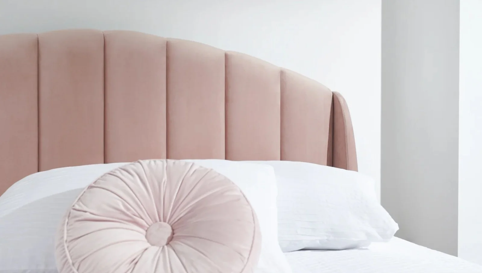 GFW Pettine End Lift Ottoman Bed Blush Pink Double Size Bedroom Storage - Image 3