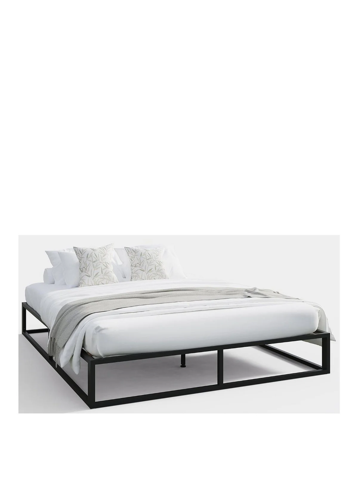 GFW Platform Single Bed Black | Low Profile | 15 Min Assembly | No Mattress - Image 2