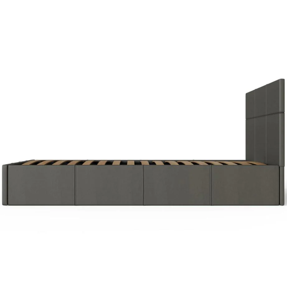 GFW Single Grey End Lift Ottoman Bed Frame Underbed Space Saver UK - Image 6