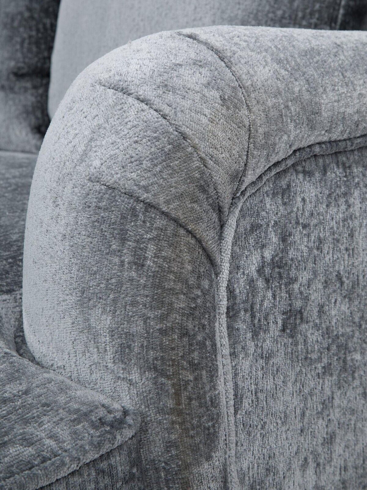Ginny Fabric 3 Seater Scatter Back Sofa Grey Stylish and Comfortable Living Room - Image 5