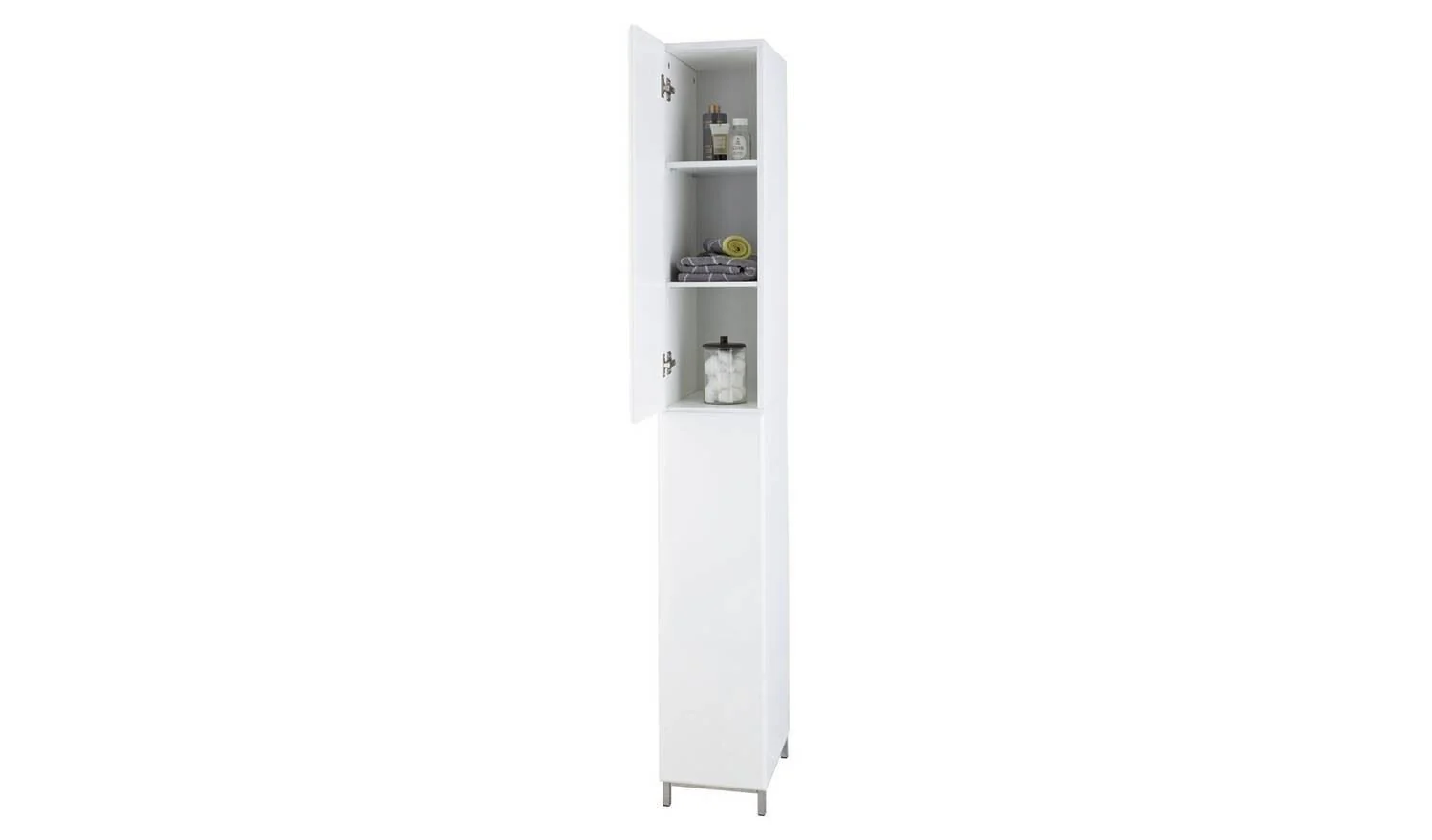 Gloss Tallboy White Easy Assembly Durable Construction - Image 3