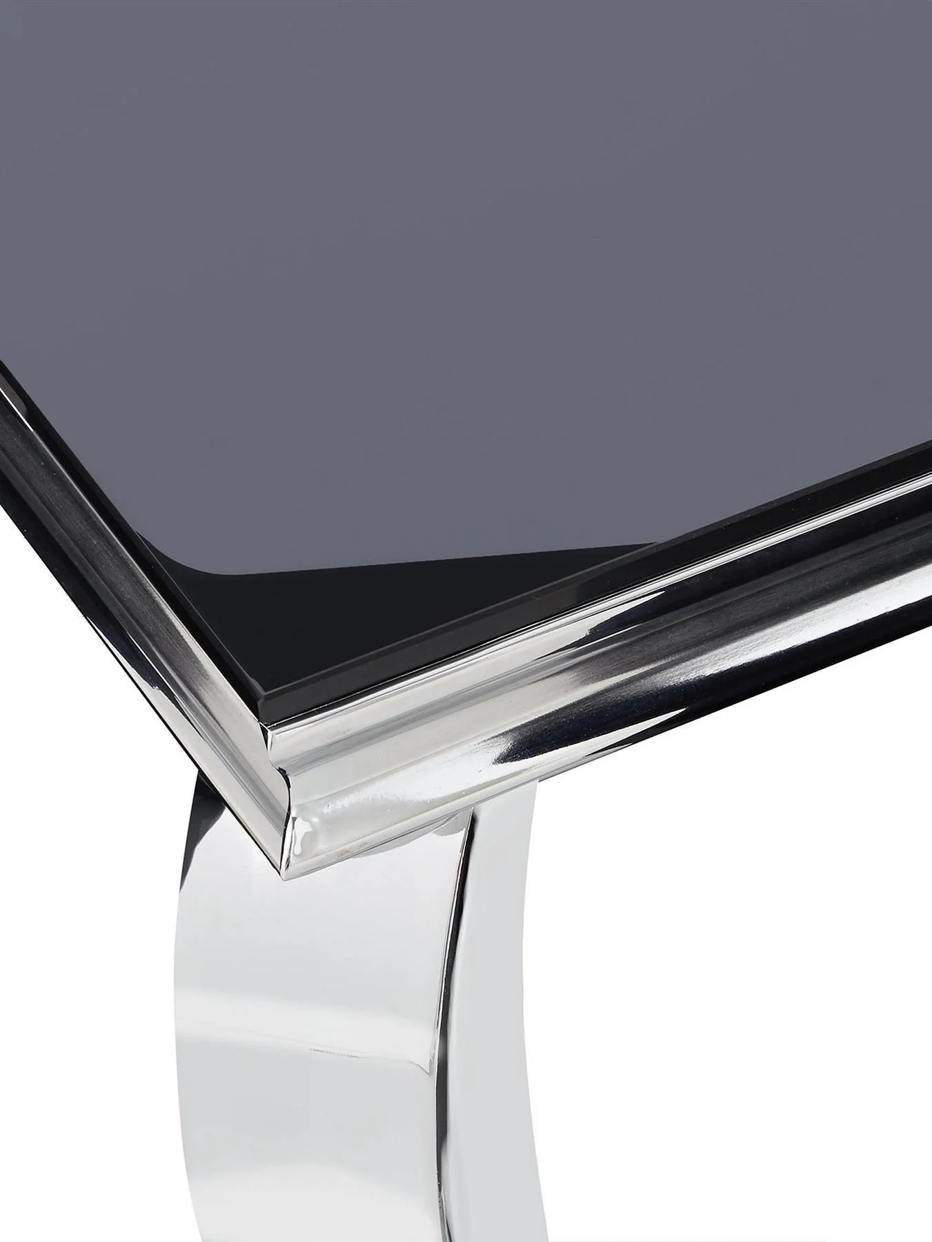 Grace 160 cm Rectangle Dining Table + 6 Chairs Black Chrome Modern Kitchen - Image 5