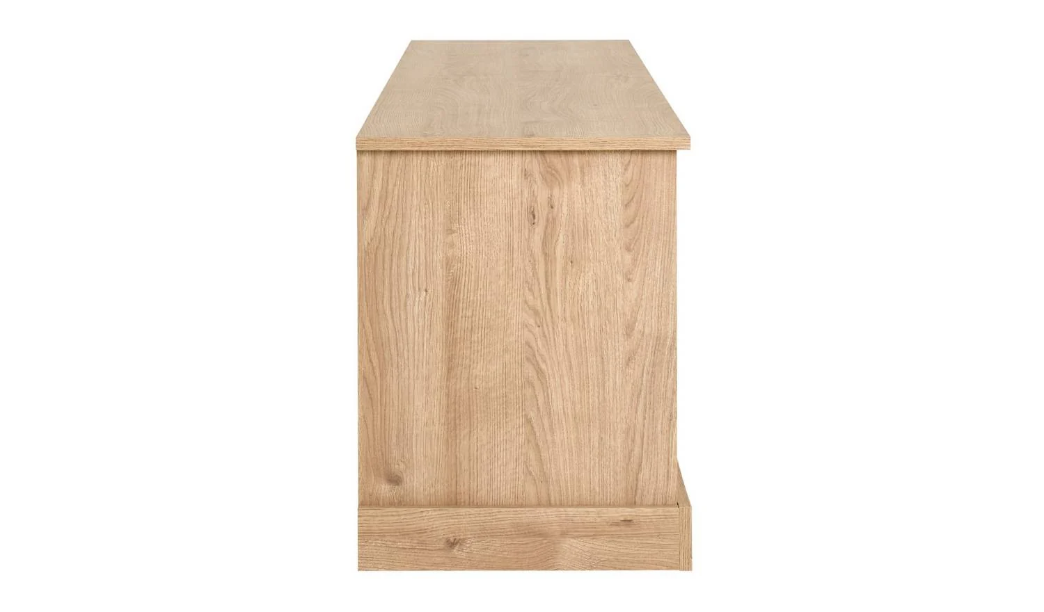 Griselde 2 Door TV Unit Natural Media Stand Storage Cabinet Living Room - Image 4