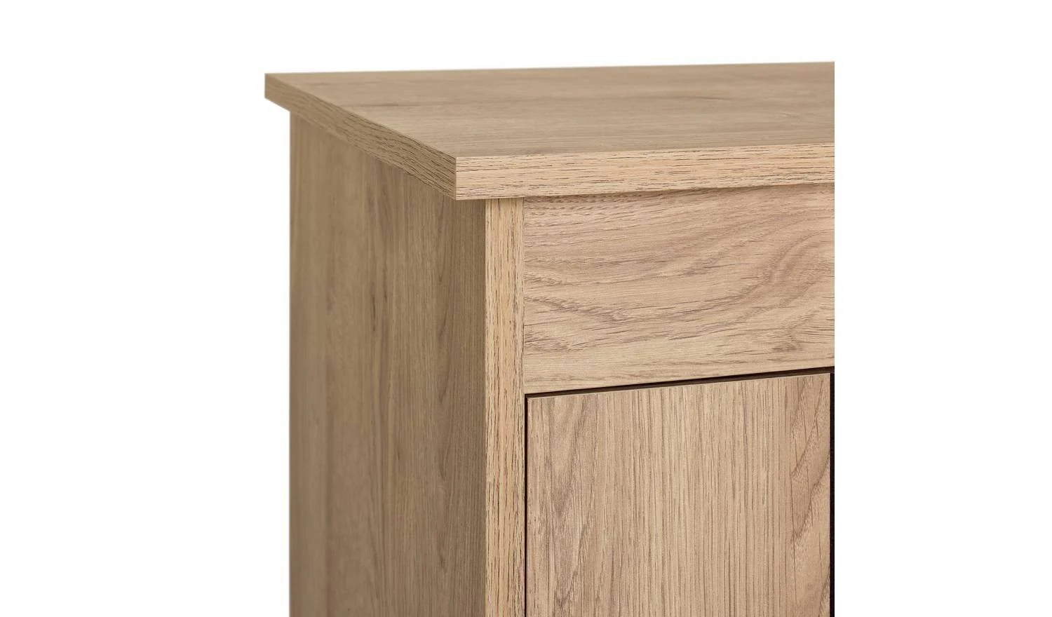 Griselde 2 Door TV Unit Natural Media Stand Storage Cabinet Living Room - Image 5