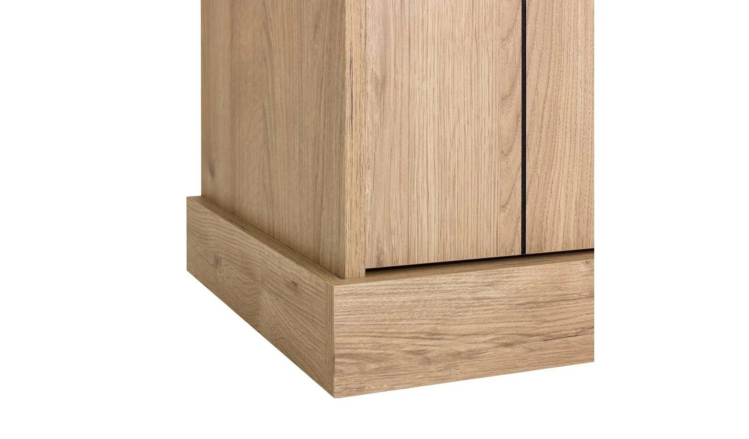 Griselde 2 Door TV Unit Natural Media Stand Storage Cabinet Living Room - Image 6