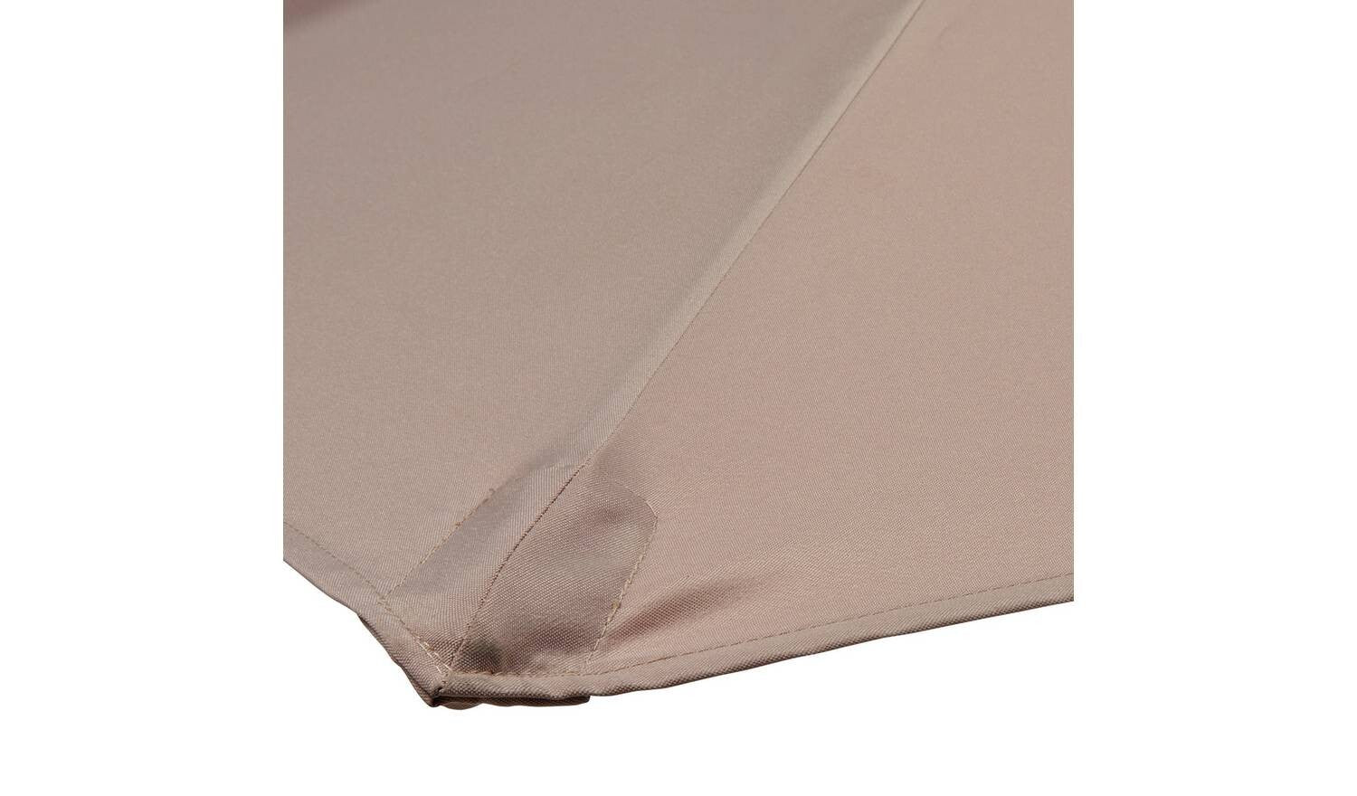 2.5m Overhanging Garden Parasol Cream Outdoor Patio Sun Shade Umbrella - Image 3