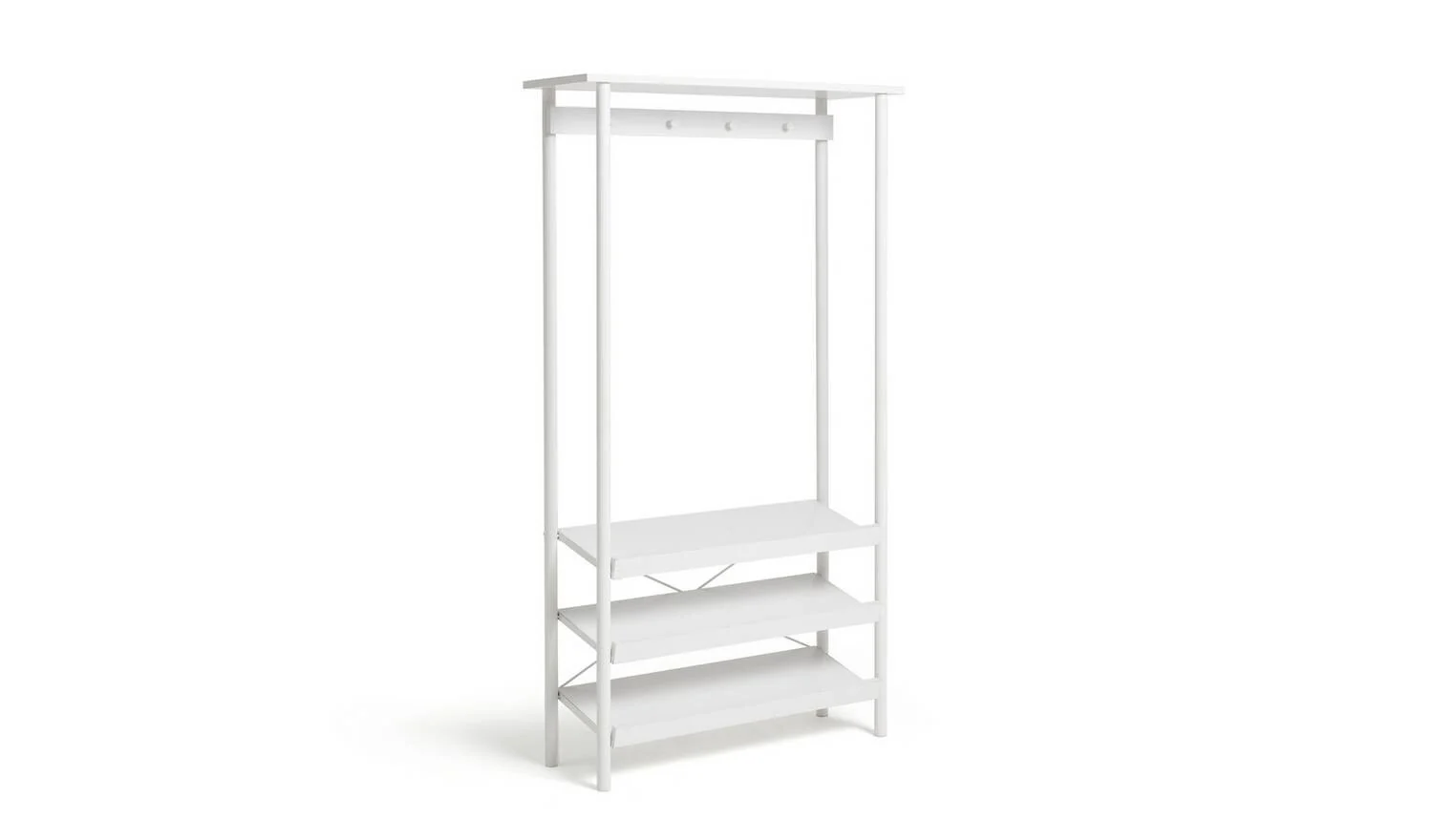 Aden Hallway Tallboy White For Small Spaces Easy Assembly - Image 2