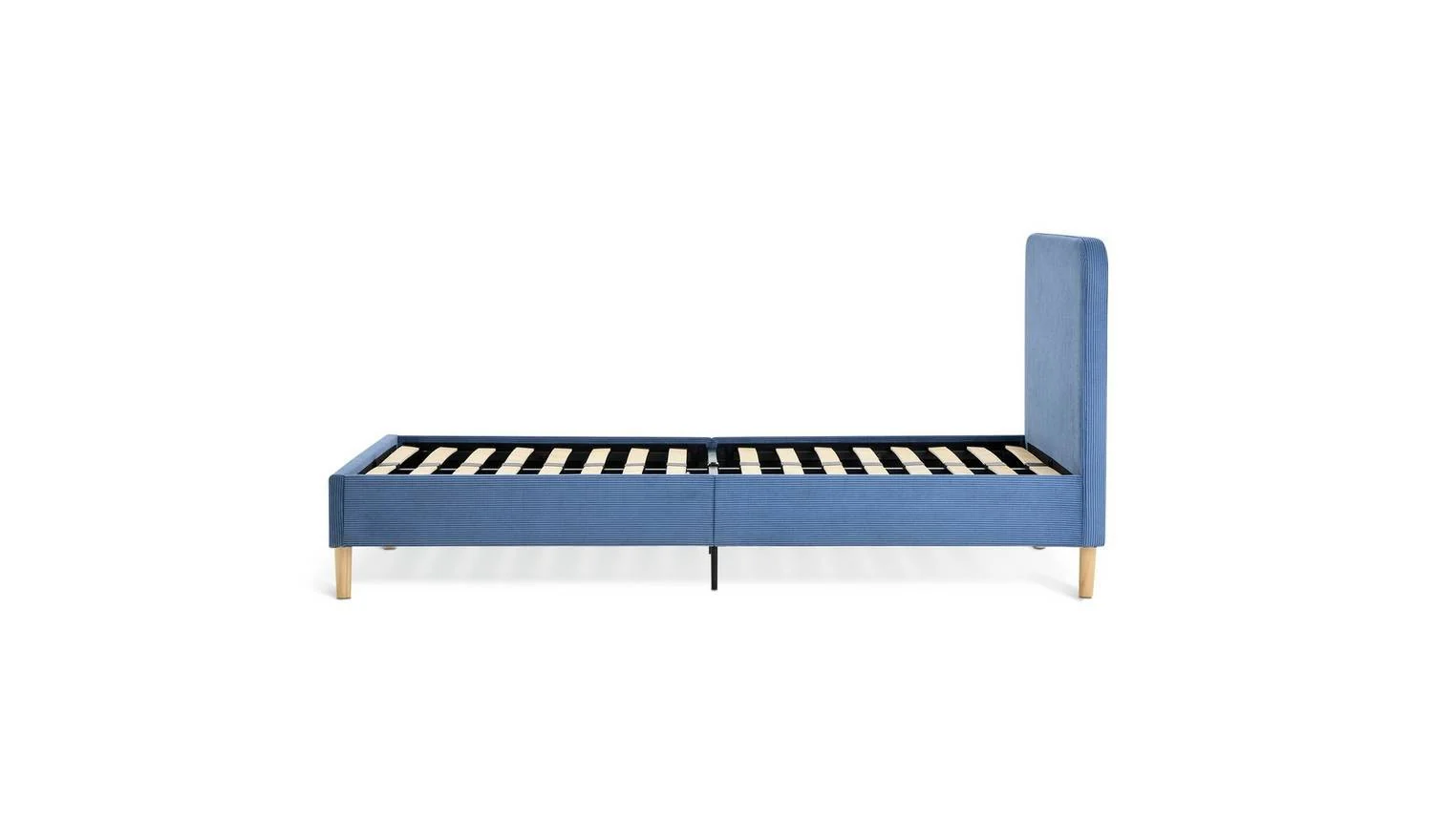 Arden Single Fabric Bed Frame Blue Kids Childrens Bedroom Furniture - Image 4