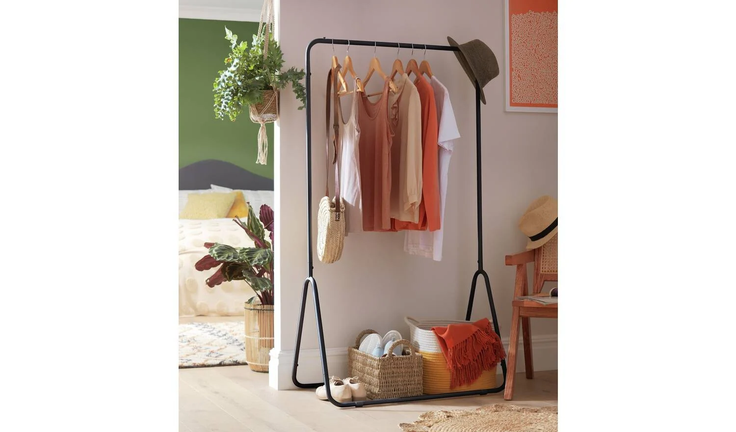 Habitat Arnie Clothes Rail - Black - Image 2