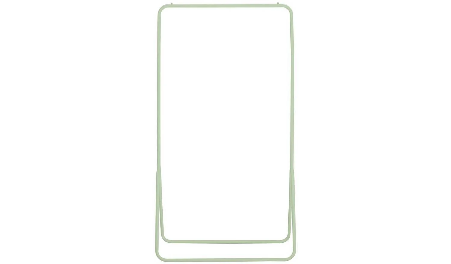 Arnie Single Clothes Rail Sage Green Modern Wardrobe Storage Organiser - Image 4