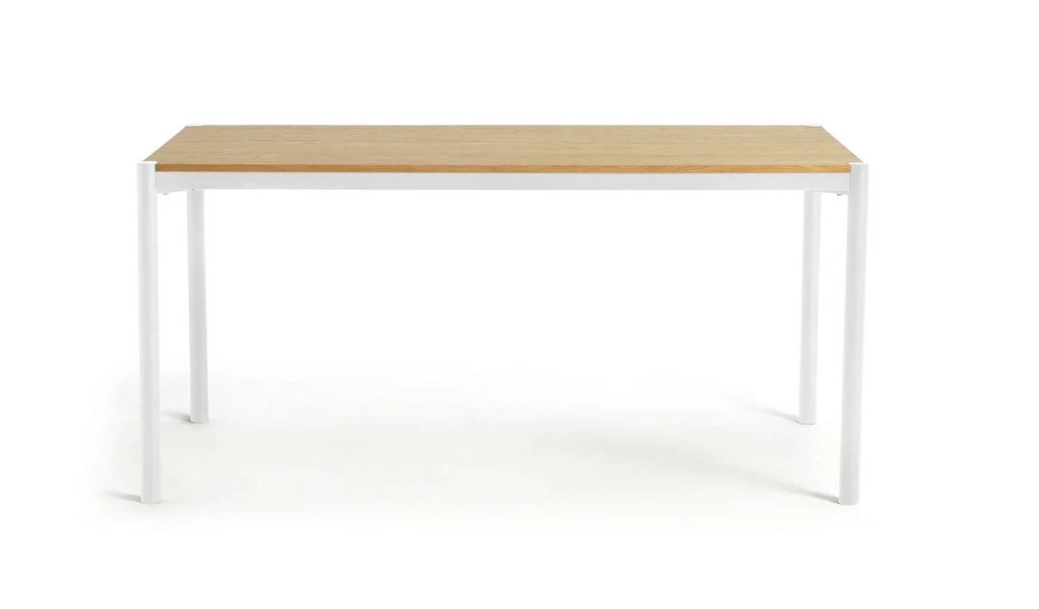 Habitat Caleb Wood 4 Seater Dining Table White Stylish and Durable Dining Table - Image 3