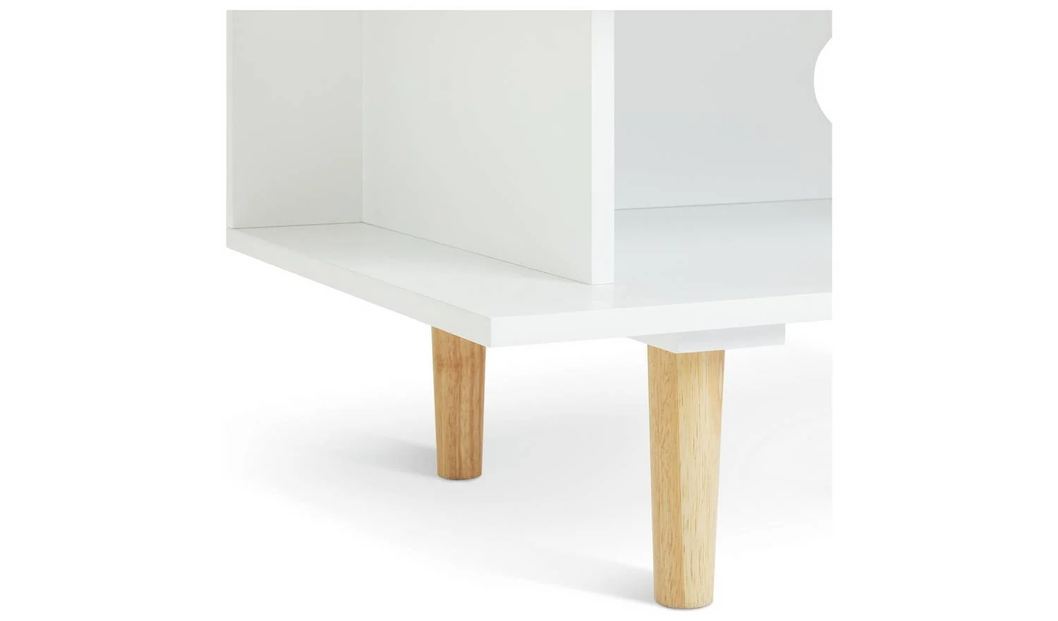 Cato 1 Drawer TV Unit White Media Storage Cabinet Living Room Furniture - Image 9