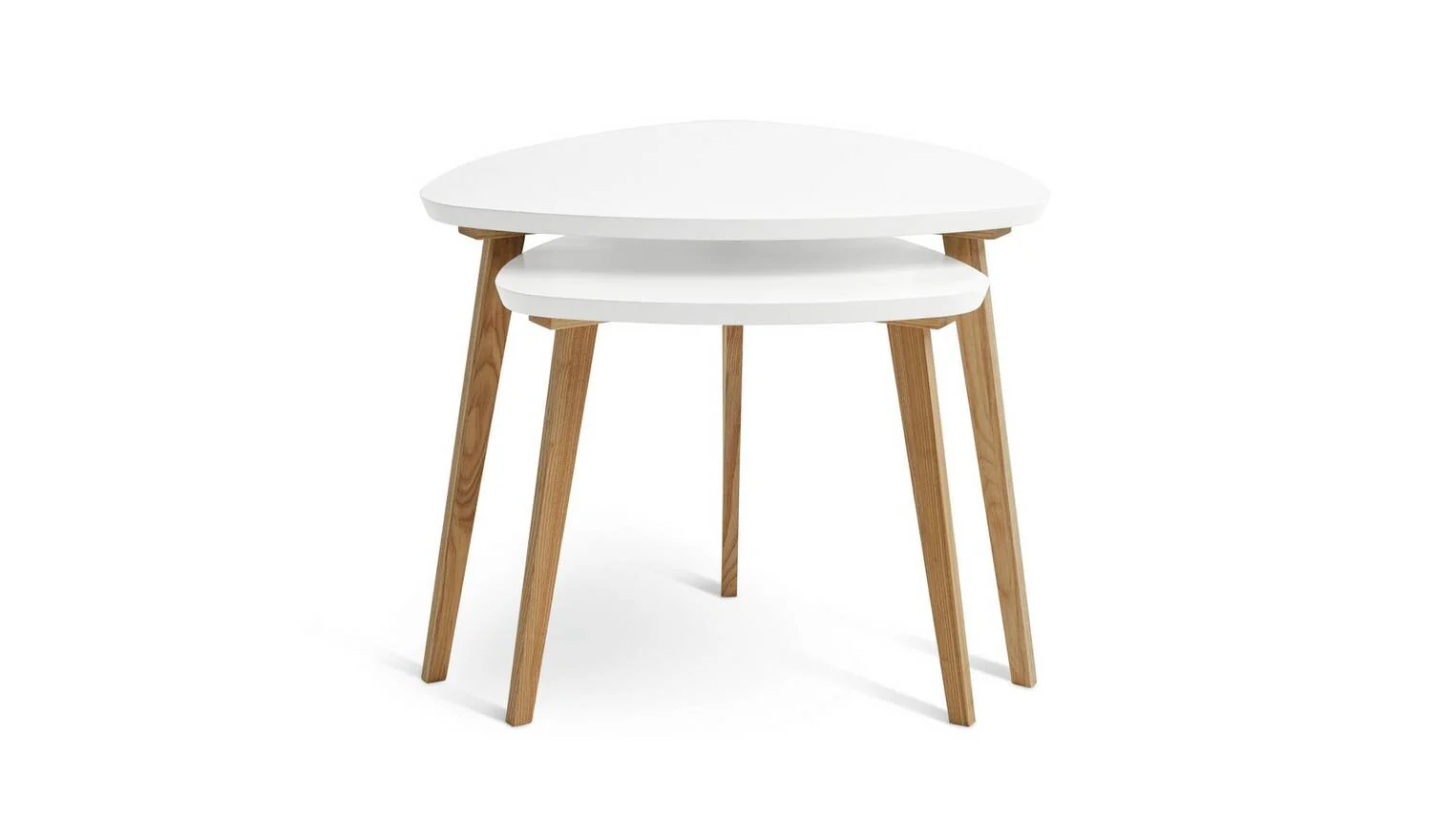Cato Nest of 2 Tables White Modern Living Room Furniture Side Tables - Image 4