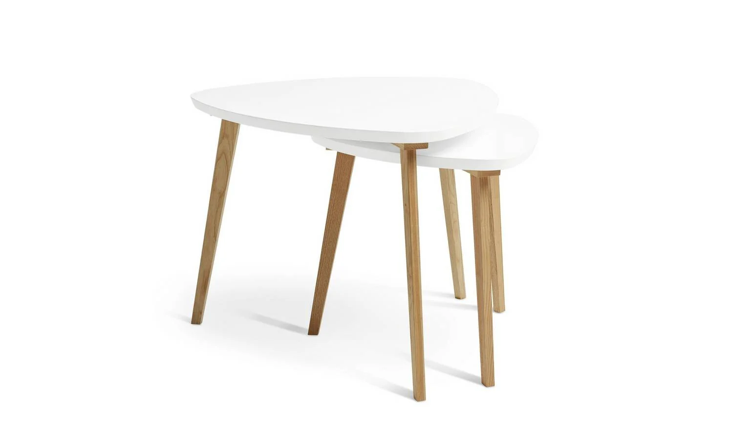 Cato Nest of 2 Tables White Modern Living Room Furniture Side Tables - Image 5
