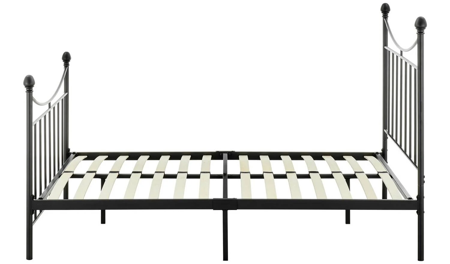 Clara Kingsize Metal Bed Frame Black Industrial Style Modern Home - Image 4