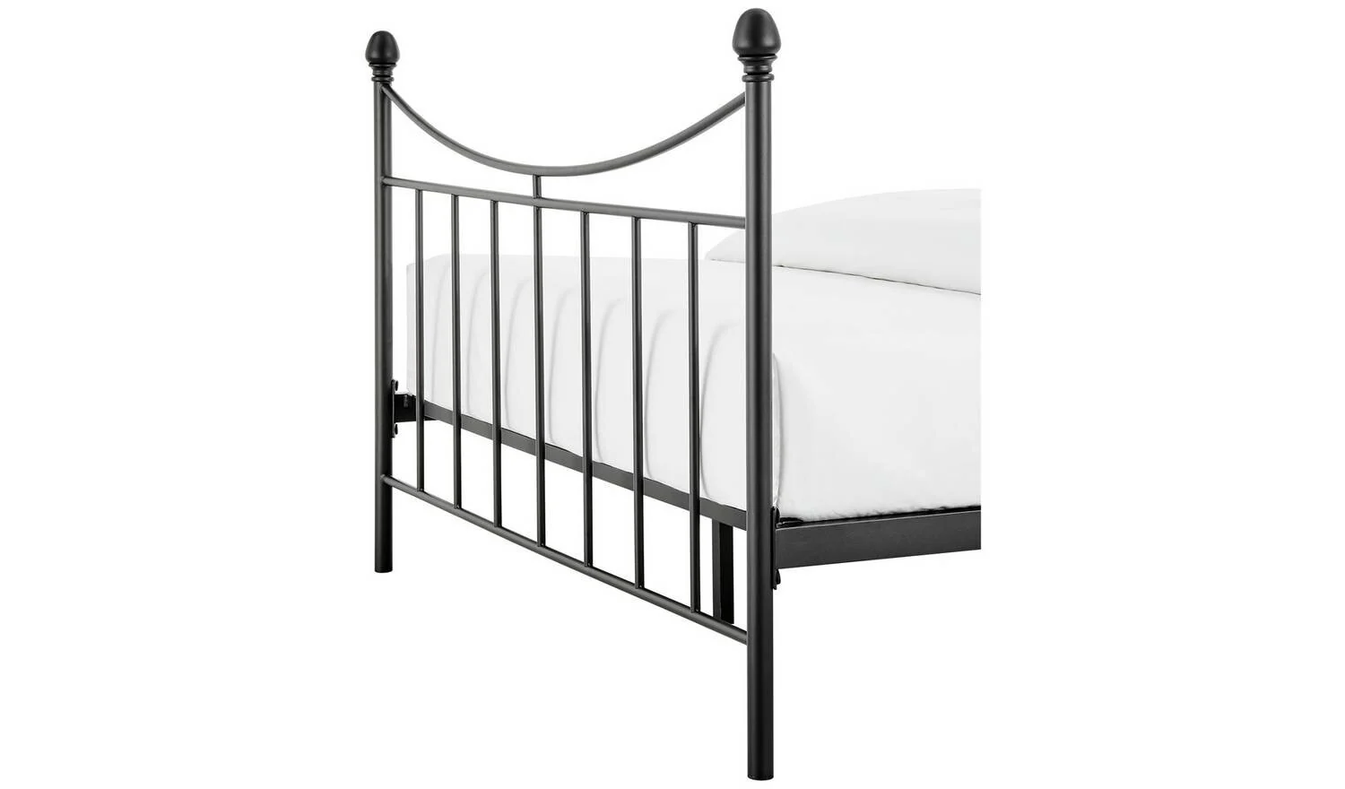 Clara Kingsize Metal Bed Frame Black Industrial Style Modern Home - Image 7