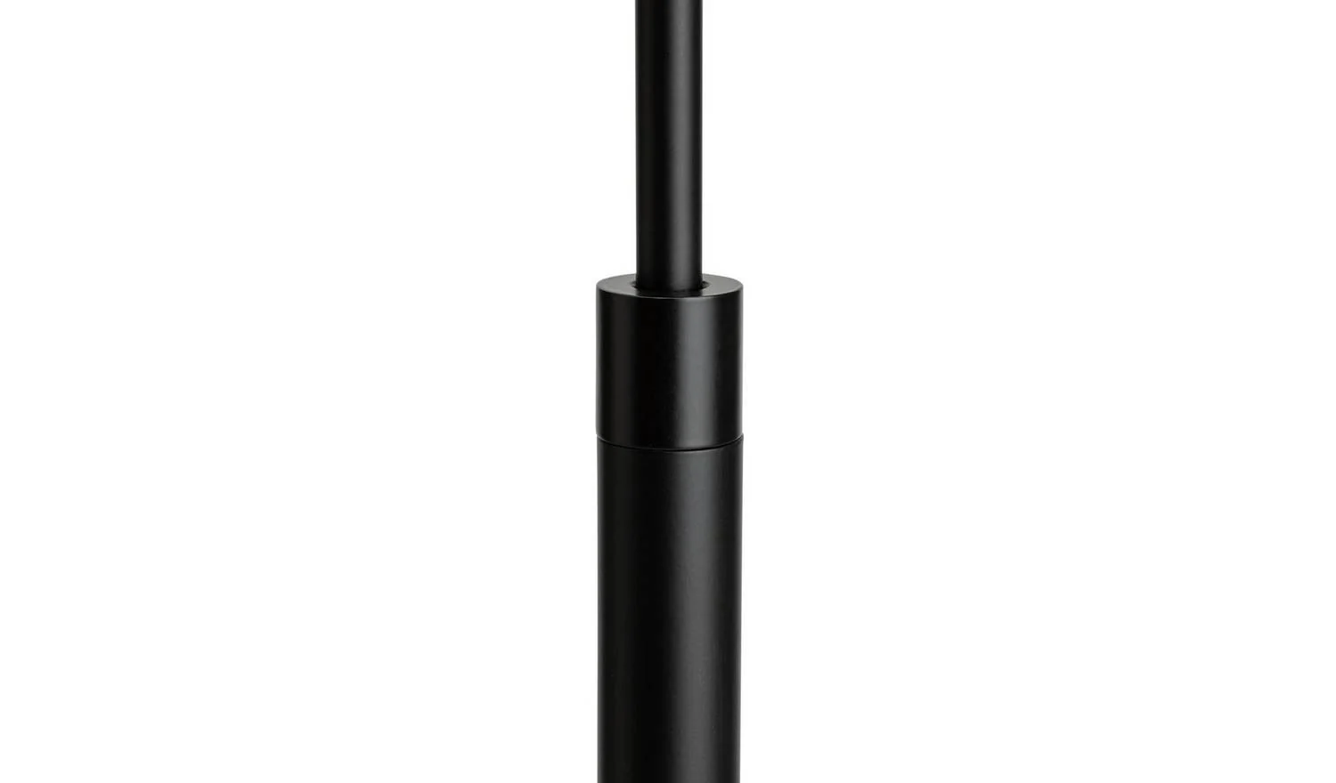 Coleman Glass Shade Metal Floor Lamp Matte Black Modern Reading Light - Image 6
